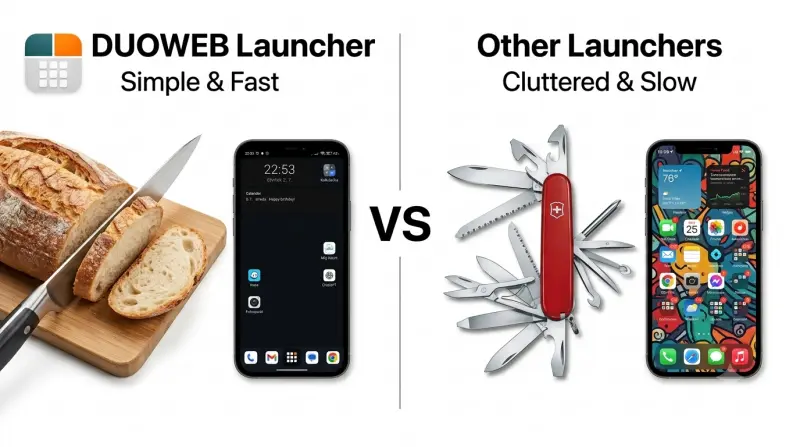 DUOWEB Launcher comparison with other launchers